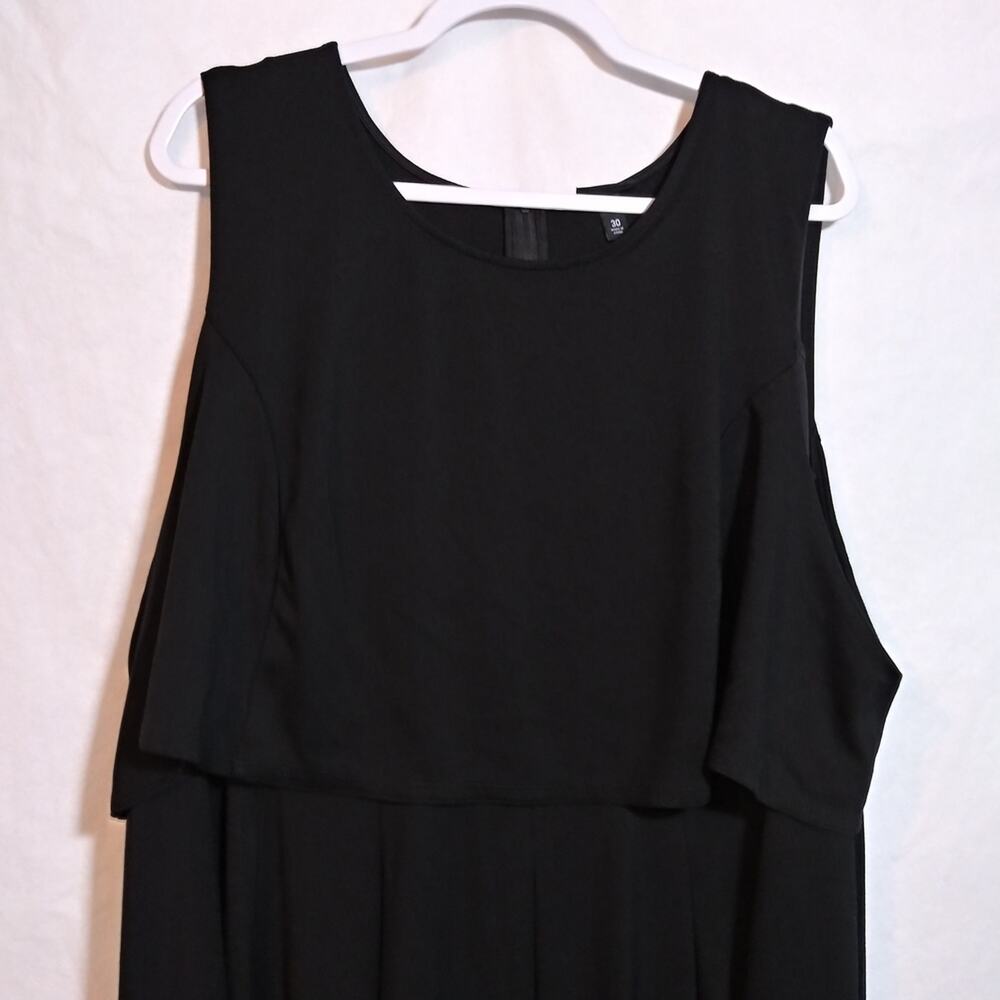 Torrid Elegant Black Sleeveless A Line Tiered Dress Size 30 - Picture 2 of 7